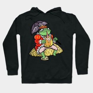 Relaxing Frog King Hoodie